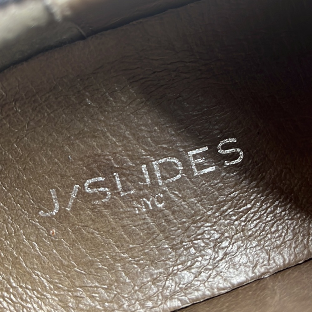 J/Slides Cheetah Animal Print Slip On Platform Le… - image 7